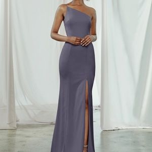 Amsale Bridesmaid Dress,  Sloan. NWT Size 14 Slate
